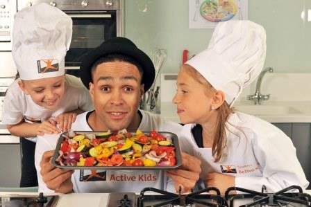 6. Low res Ashley Banjo unveils Sainsbury’s Active Kids Superstar Cooks New campaign from Sainsbury's to get kids cooking