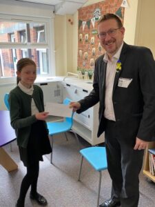 ag visit Local MP visits Denton primary school to celebrate environmental improvements