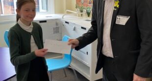 ag visit Local MP visits Denton primary school to celebrate environmental improvements