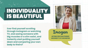 Body Positivity Imogen page Students across the UK learn how to negotiate life’s toughest challenges using peer created resources