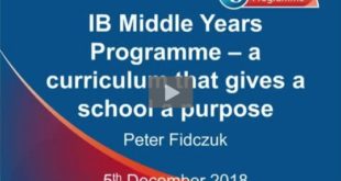 Clipboard12 IB Middle Years Programme - a curriculum that gives a school a purpose