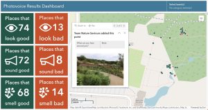 Esri UK emotion dashboard results Children test mapping apps for Department for Education’s climate project