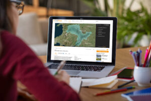 Geography laptop Schools in Scotland encouraged to use free video content provided though the National e-Learning Partnership and ClickView
