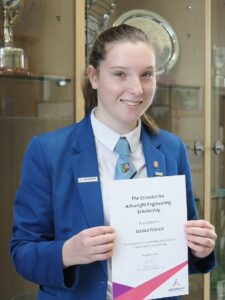 Jessica Francis1 Dunblane student selected for engineering excellence scholarship