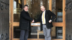 John McDonald left Andrew Hemmings right 300x297 Equine students set to benefit from RAU’s partnership with Rein and Shine