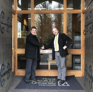John McDonald left Andrew Hemmings right Equine students set to benefit from RAU’s partnership with Rein and Shine