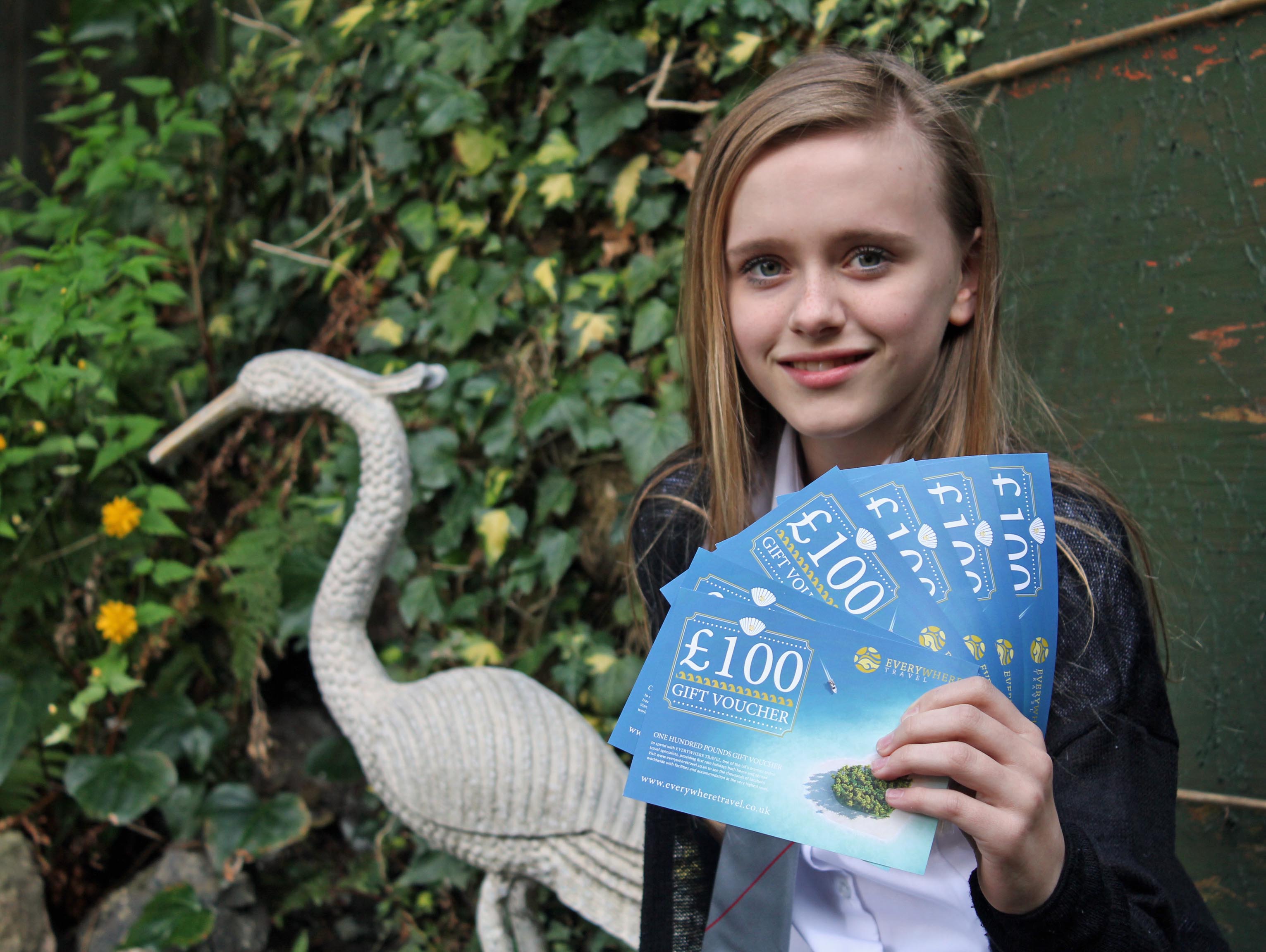 Kirsty Duggins 1 Year 7 girl wins dream family holiday