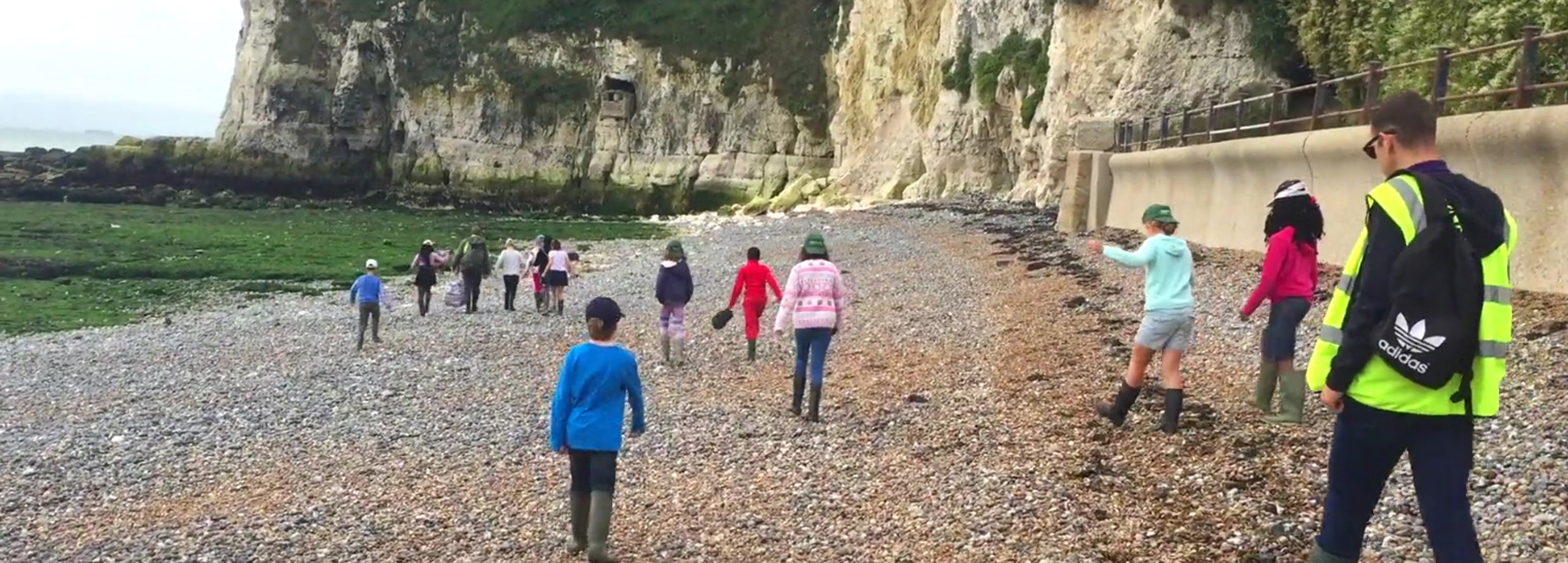 Rock pooling on the Kent coast Education charity's YouTube channel shows benefits of outdoor learning