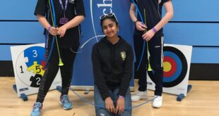 Students pose with bows and arrows Archery targets primary schools as ideal socially distanced sport for all ages and abilities
