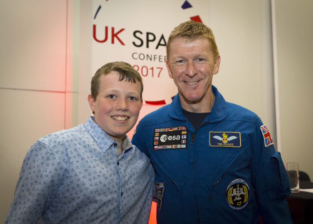 Tim Peake and James Pearson 2 UK Space Agency begins search for young space entrepreneurs