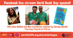 WBD Facebook Live event TW National Literacy Trust and Premier League team up to distribute nearly 25,000 free books to primary school pupils across England and Wales
