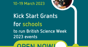 wave 2 BSW grants KSG 2 square open now Science for everyone: British Science Week 2023 funding now open for schools across UK